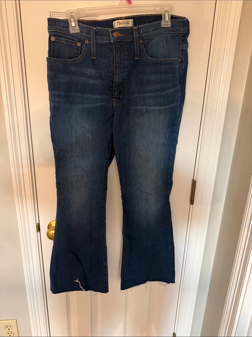 Madewell Dark Wash Cali Demi-Boot Cut Jeans